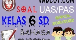 Soal UAS/PAS Bahasa Inggris Kelas 6 Semester 1 Tahun 2021/2022
